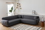 Atelier Del Sofa Eddy Corner 2 (3L-C-3R) - Gris oscuro